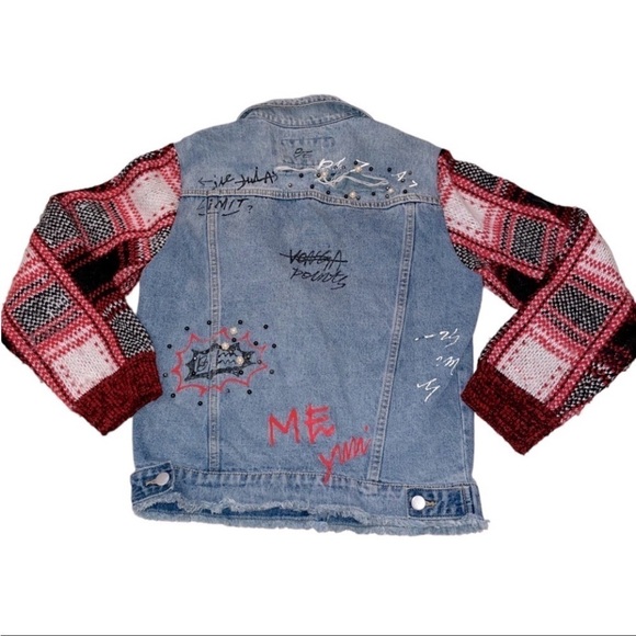 Scripted Embellished Jacket Size XS - Picture 3 of 5